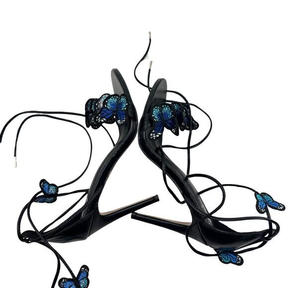 New York & Co Butterfly Lace Up Heels - Picture 6 of 9